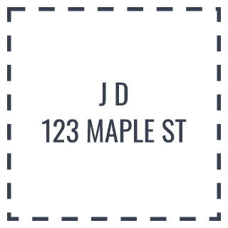 Square Monogram stamp preview