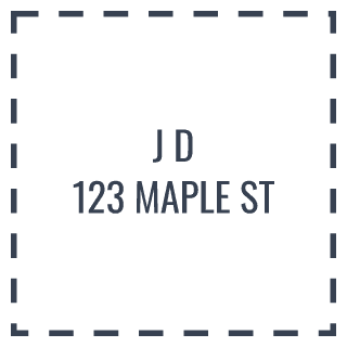 Square Monogram stamp preview