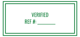 Verified stamp preview