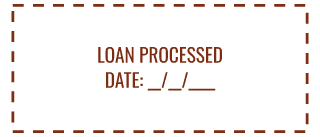 Loan Processed stamp preview
