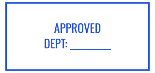 Approved — Dept. stamp preview