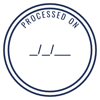 Processed On stamp preview