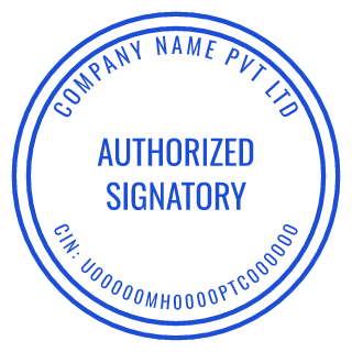 Authorized Signatory stamp preview