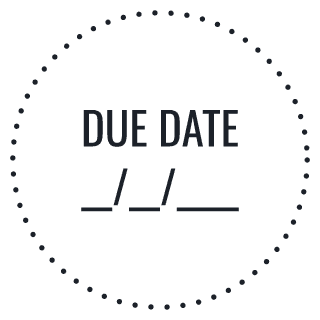 Due Date stamp preview