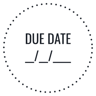 Due Date stamp preview