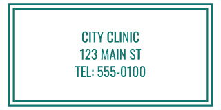 Clinic Stamp stamp preview