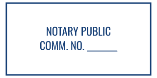 Rectangular Notary stamp preview