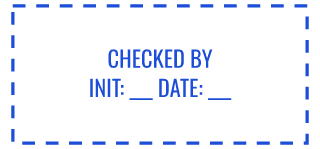 Checked By stamp preview