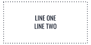 Two Stacked Lines stamp preview