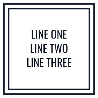 Three Lines stamp preview