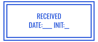 Received + Initials stamp preview